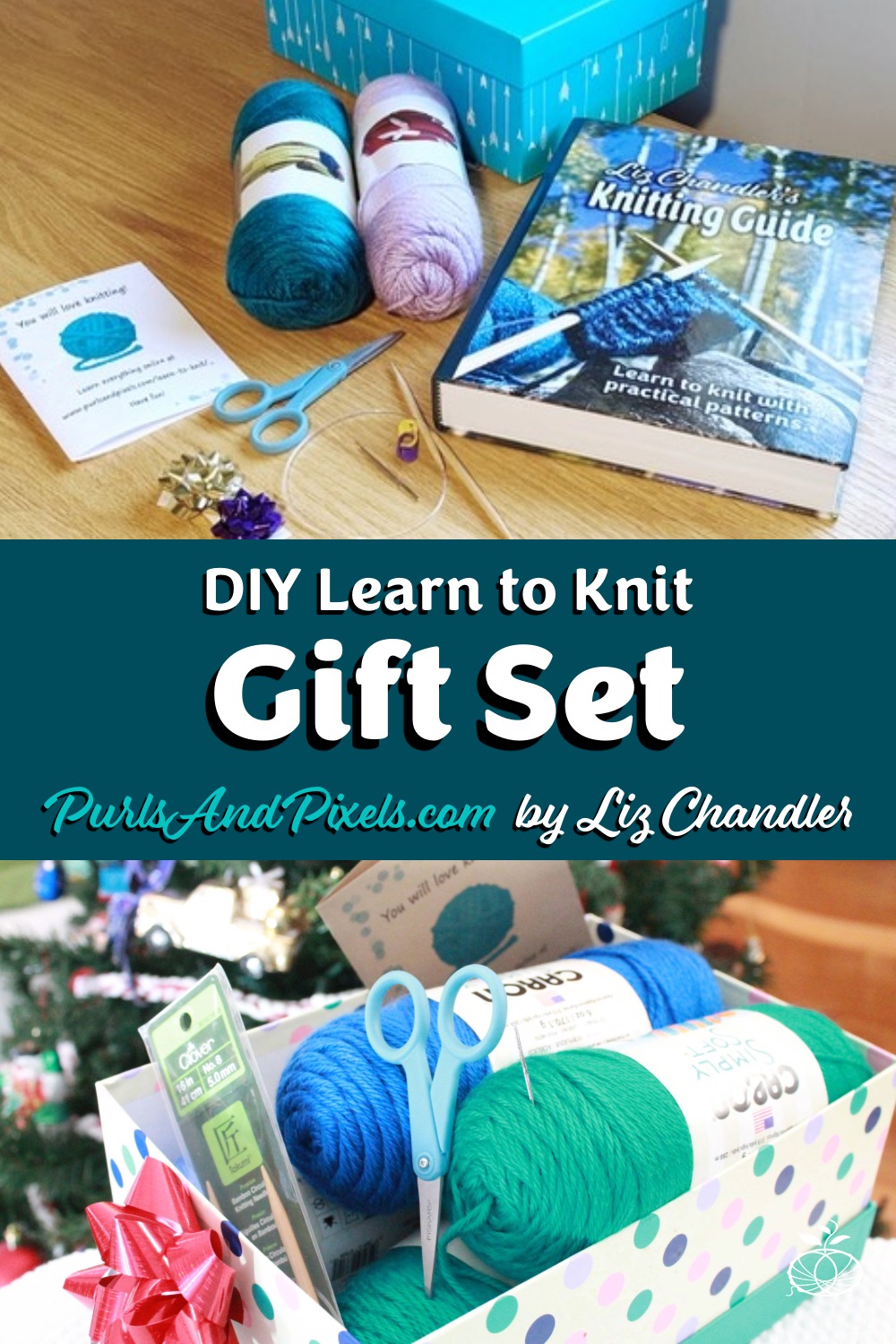 Give the gift of handmade by creating this do-it-yourself (DIY) Learn to Knit Gift Set. Get the list of everything you'd need to start knitting lessons.