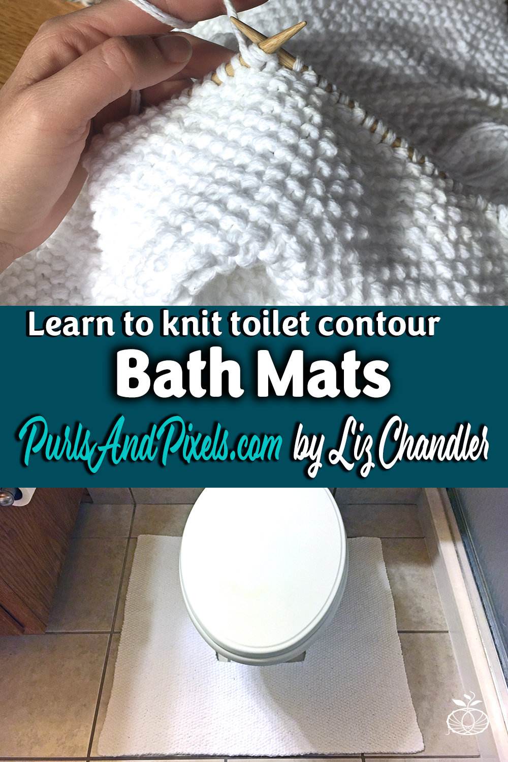 Toilet Contour Rug & Bath Mat Free Knitting Pattern