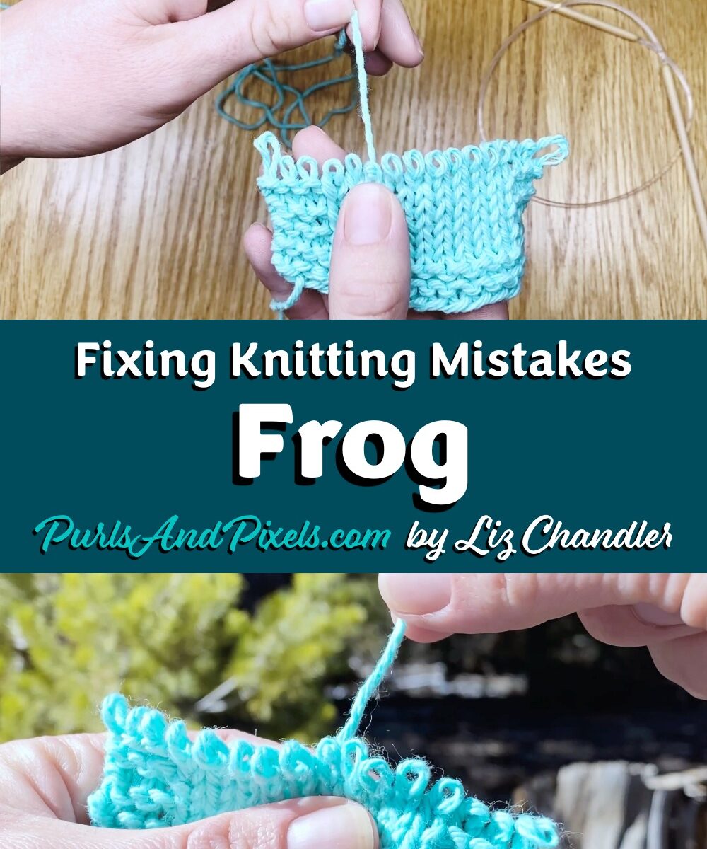 Learn to rip out your knitting in what we call "frogging" in this free lesson from Liz Chandler @PurlsandPixels.