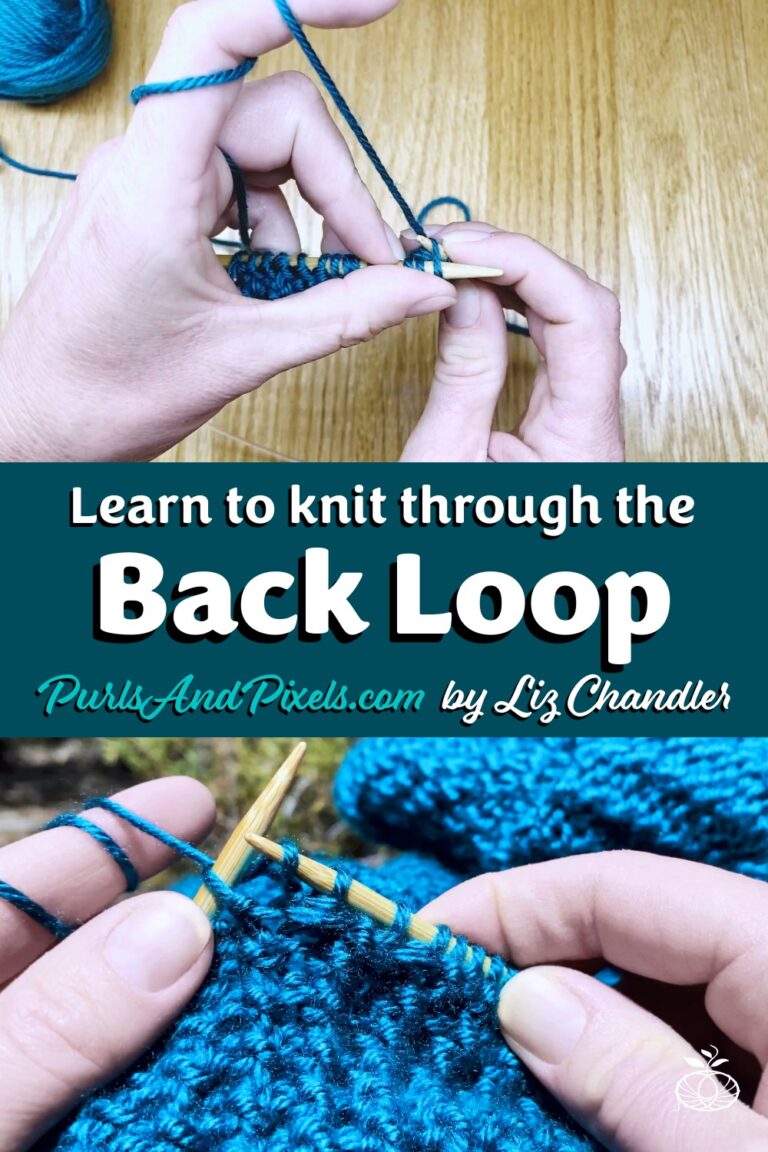 Learn to twist stitches and add texture to knitting by knitting through the back loop (ktbl) in this lesson with Liz Chandler @PurlsAndPixels.