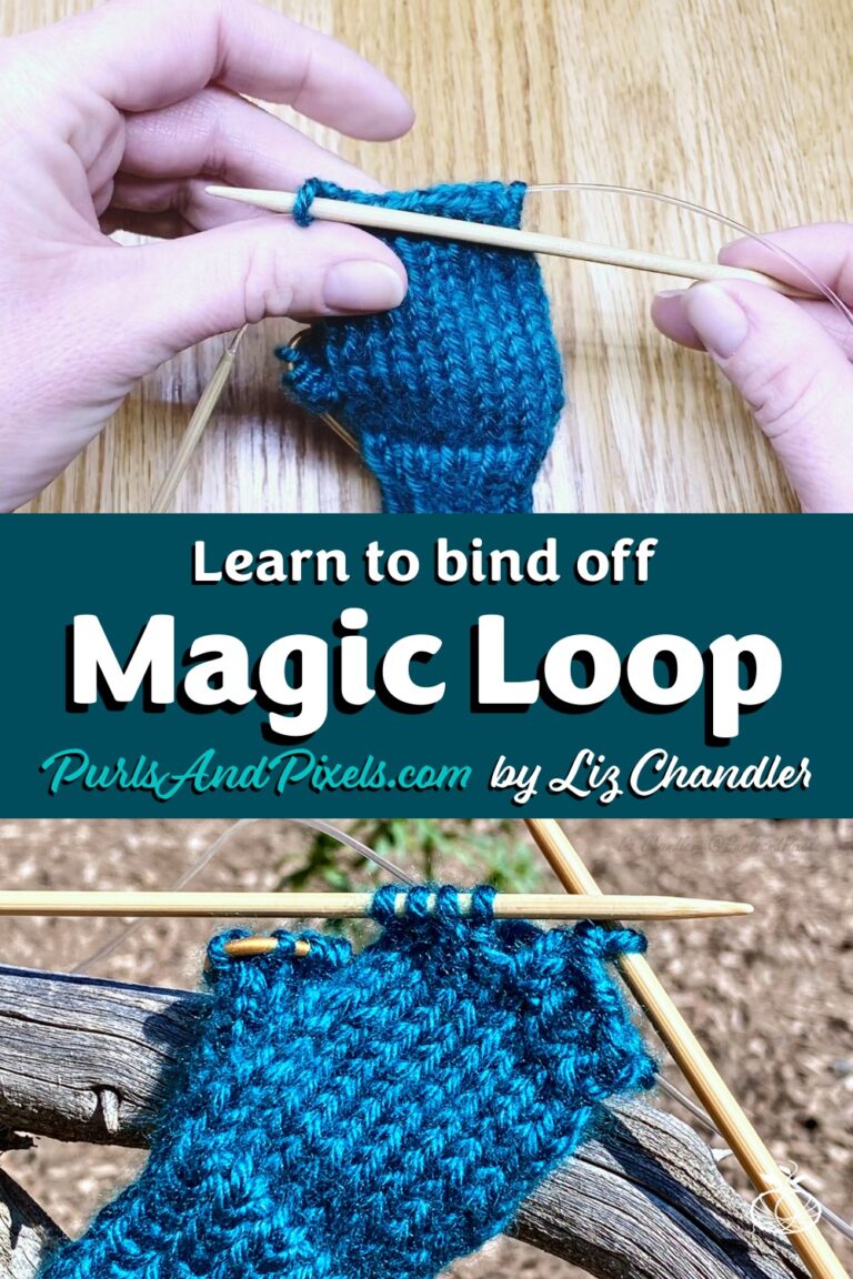 Learn to bind off in the magic loop with this knitting lesson from Liz Chandler @PurlsAndPixels.