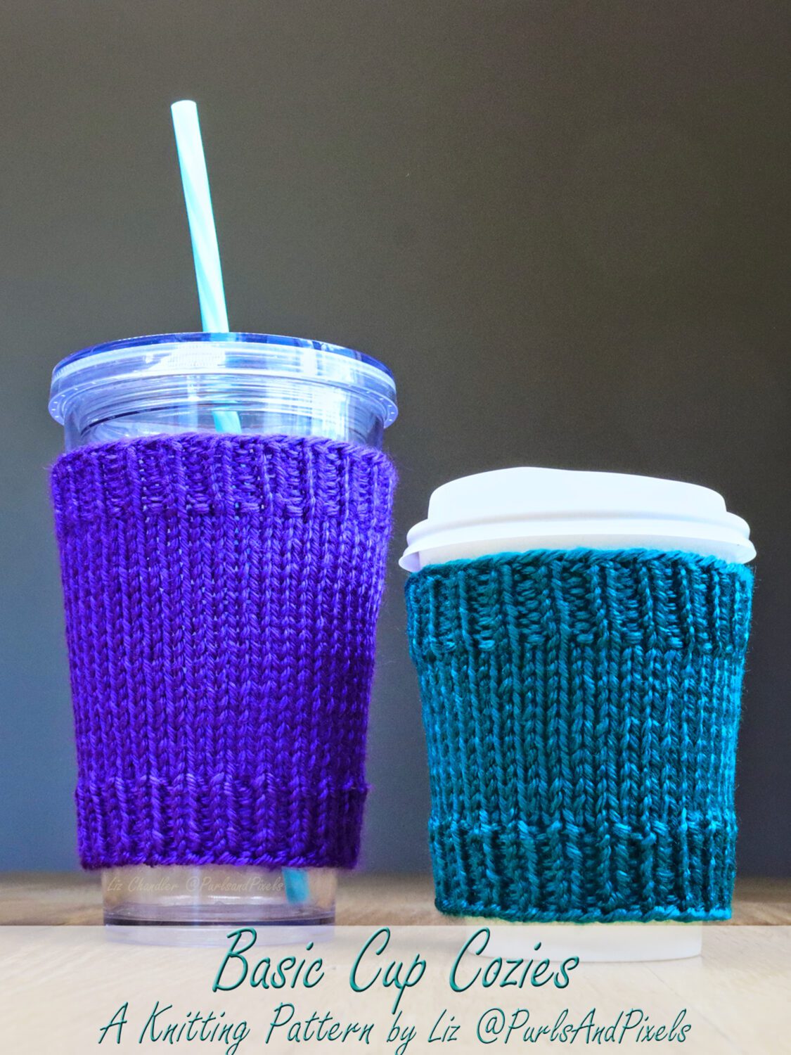 Basic Cup Cozy Knitting Pattern