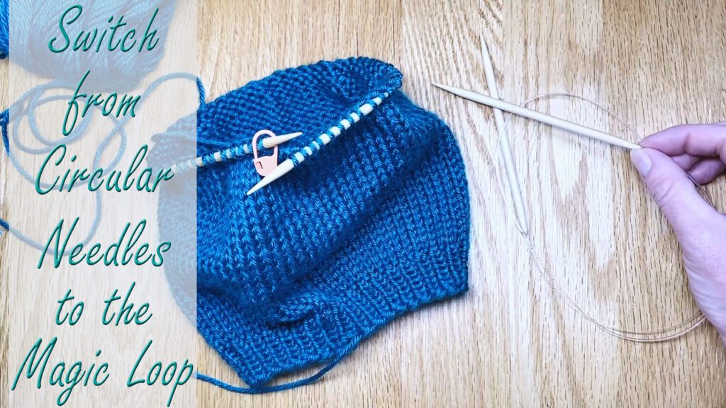 Learn to switch from working on circular needles to knitting in the Magic Loop in this lesson with Liz Chandler @PurlsAndPixels