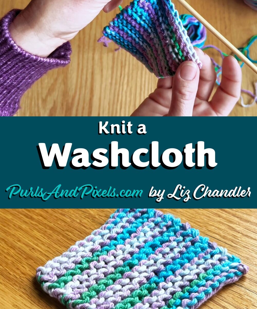 Learn to knit a washcloth from start to finish in Liz Chandler's knitting lesson.