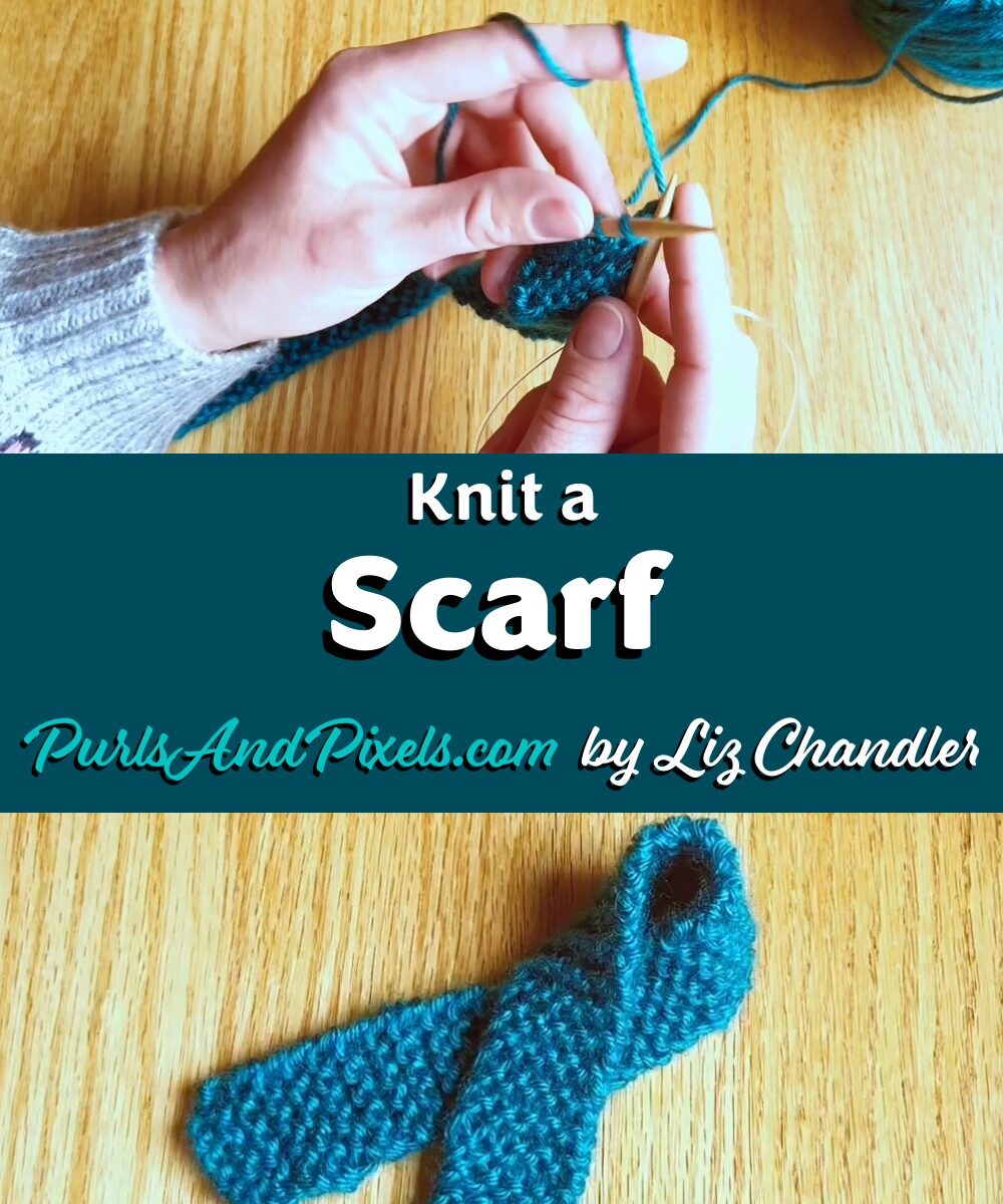 Learn to knit a scarf from start to finish in Liz Chandler's knitting lesson.
