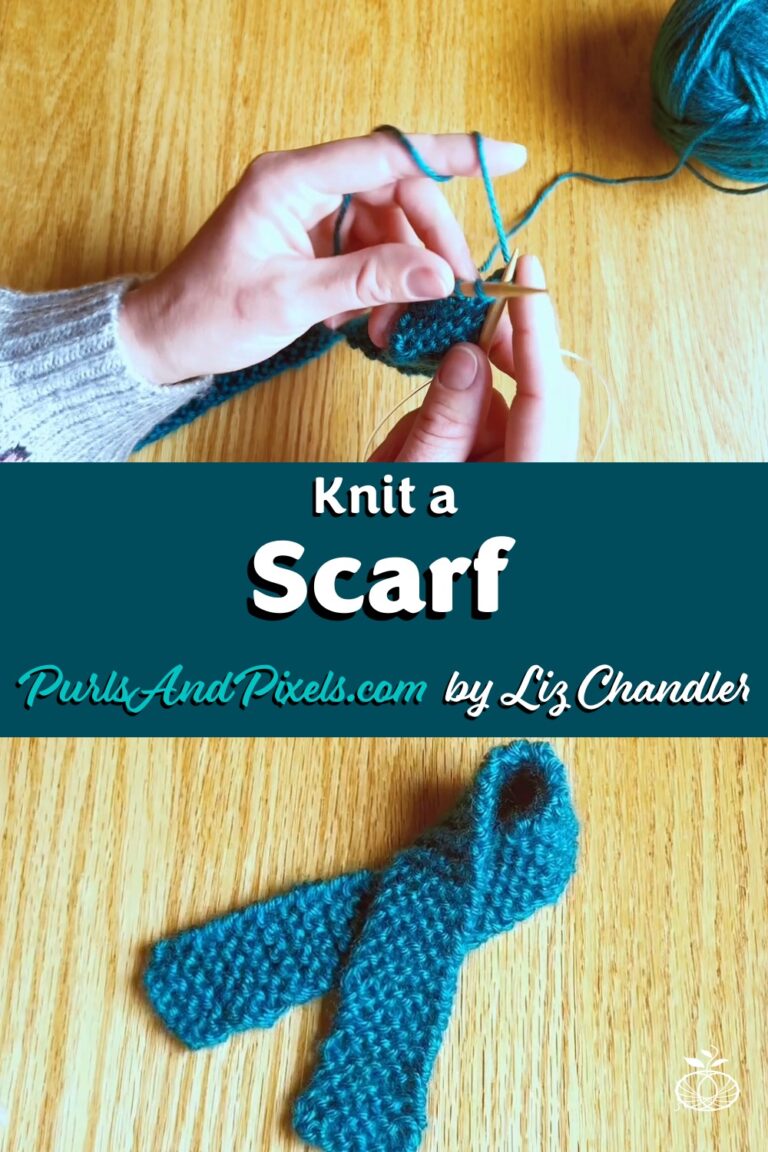 Learn to knit a scarf from start to finish in Liz Chandler's knitting lesson.