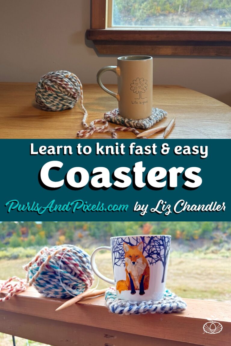Beginner Chunky Knit Coaster