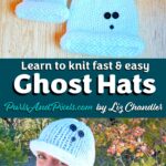 Learn to knit fast and easy ghost hats with the PDF knitting pattern by Liz Chandler @PurlsAndPixels.
