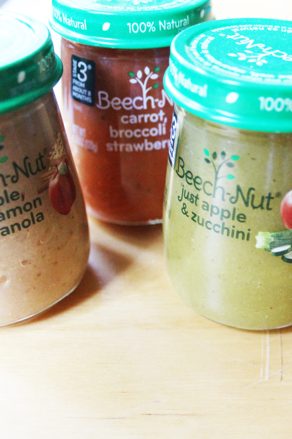 How to remove baby food labels from Beechnut jars, tutorial from PurlsAndPixels