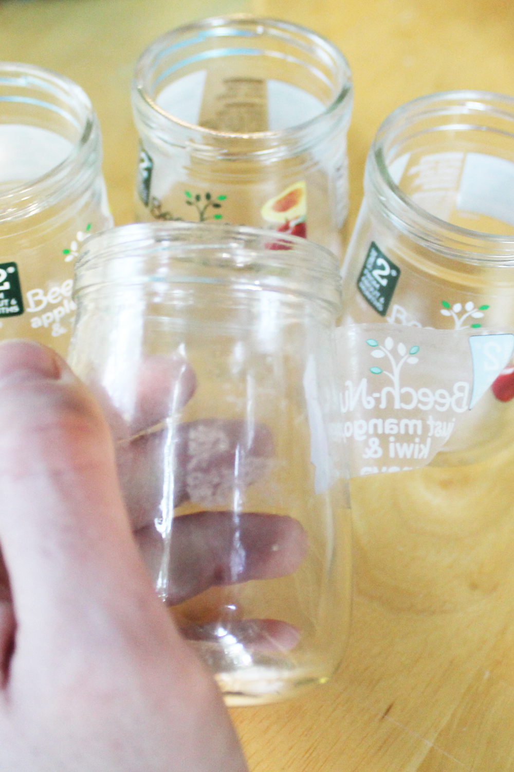 Remove Labels from Beechnut Baby Food Jars
