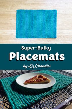 Super-Bulky Knit Placemat - Knitting Pattern (PDF)