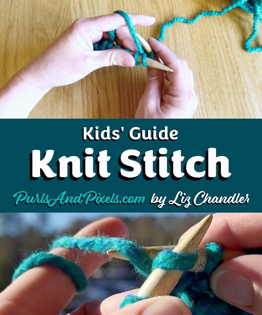 Kids' Guide Knit Stitch Lesson Hero Image