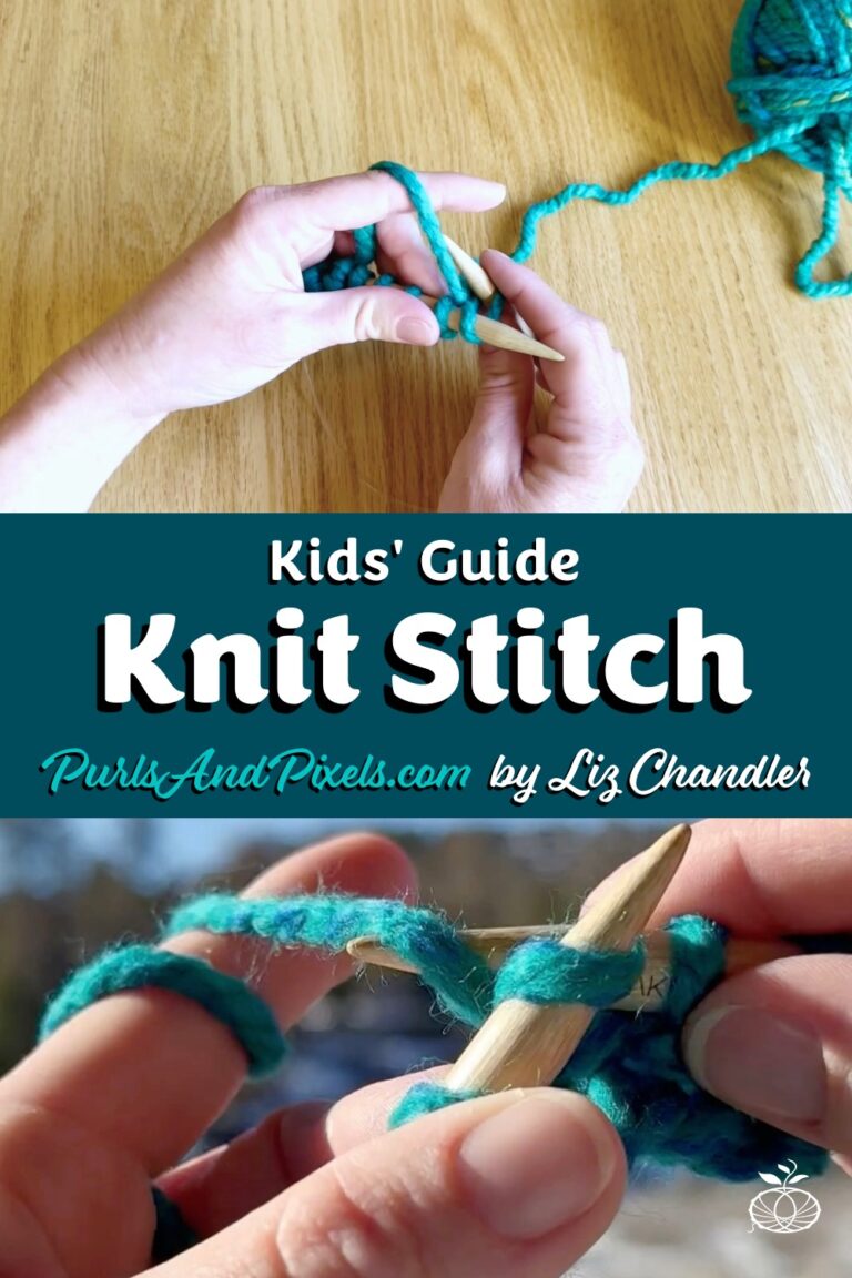 Kids' Guide Knit Stitch Lesson Hero Image