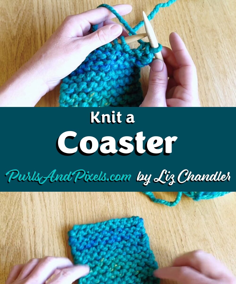 Learn to knit a coaster from start to finish in Liz Chandler's knitting lesson.